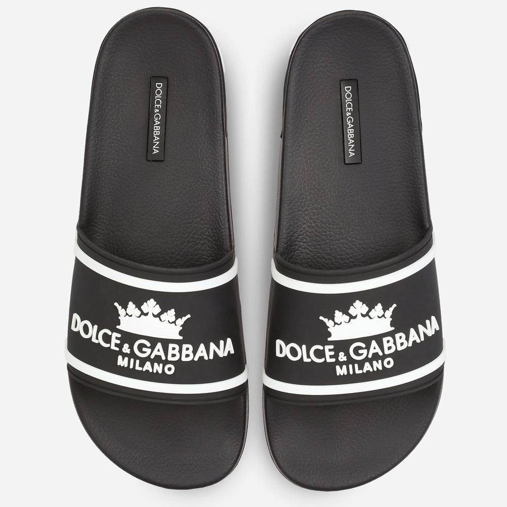 Dolce & Gabbana-Rubber beachwear slides